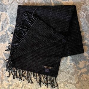 Brooks Brothers Charcoal Scarf for Men